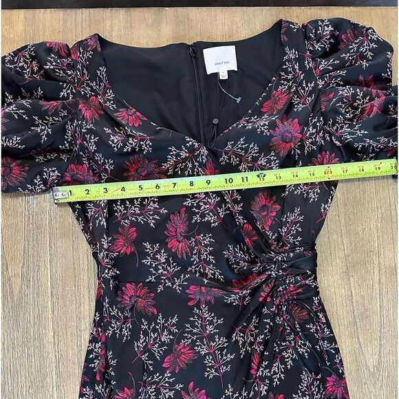 Cinq à Sept Daisy Kacy Faux Wrap Midi Dress‎ size 4 - Picture 10 of 15